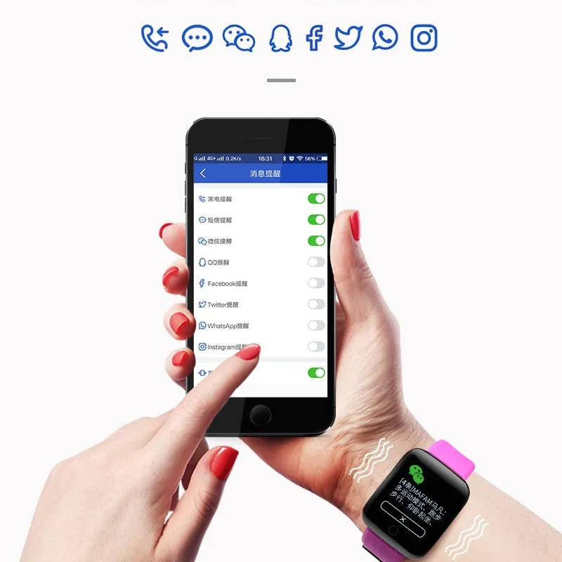 116 Plus Smart Watch & Fitness Tracker **BUY 1 GET 1 FREE**