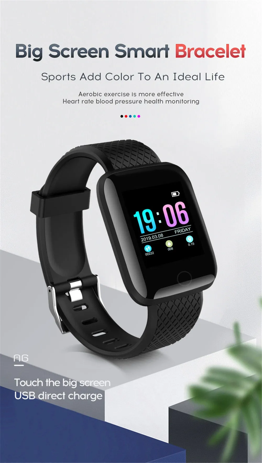 116 Plus Smart Watch & Fitness Tracker **BUY 1 GET 1 FREE**