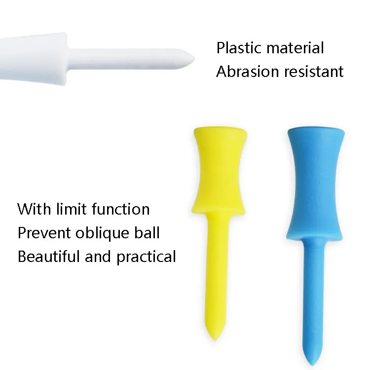 60 PCS PGM QT012 Golf Ribbon Needle Golf Plastic Ball TEE, Random Color Delivery, Specification: 51mm