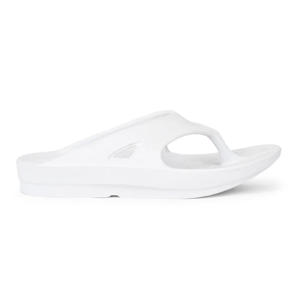 A-HA Casual White Slippers For Men STEP-STAR By Liberty