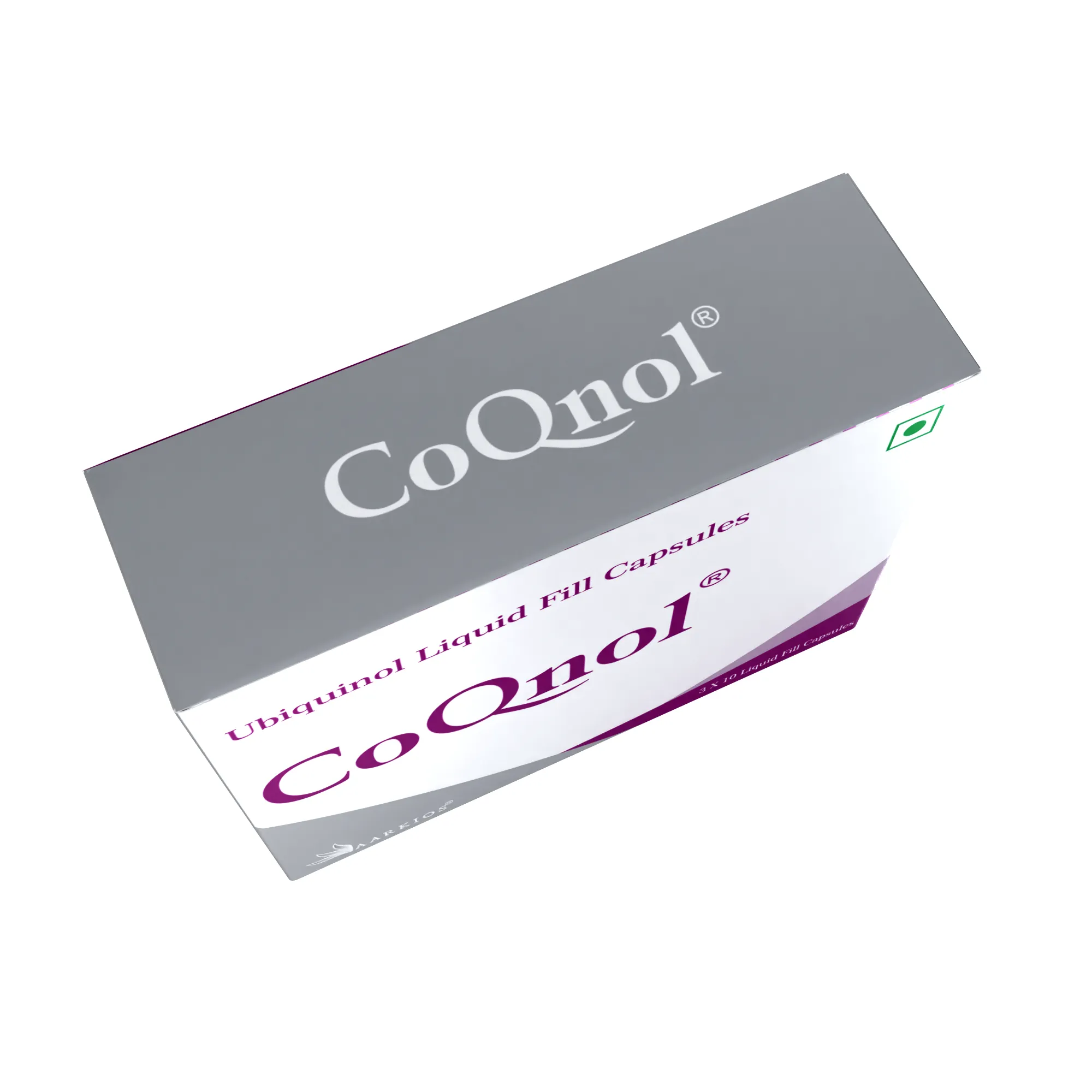 Aarkios I CoQnol I Ubiquinol 100 mg I 10 Liquid Fill Capsules