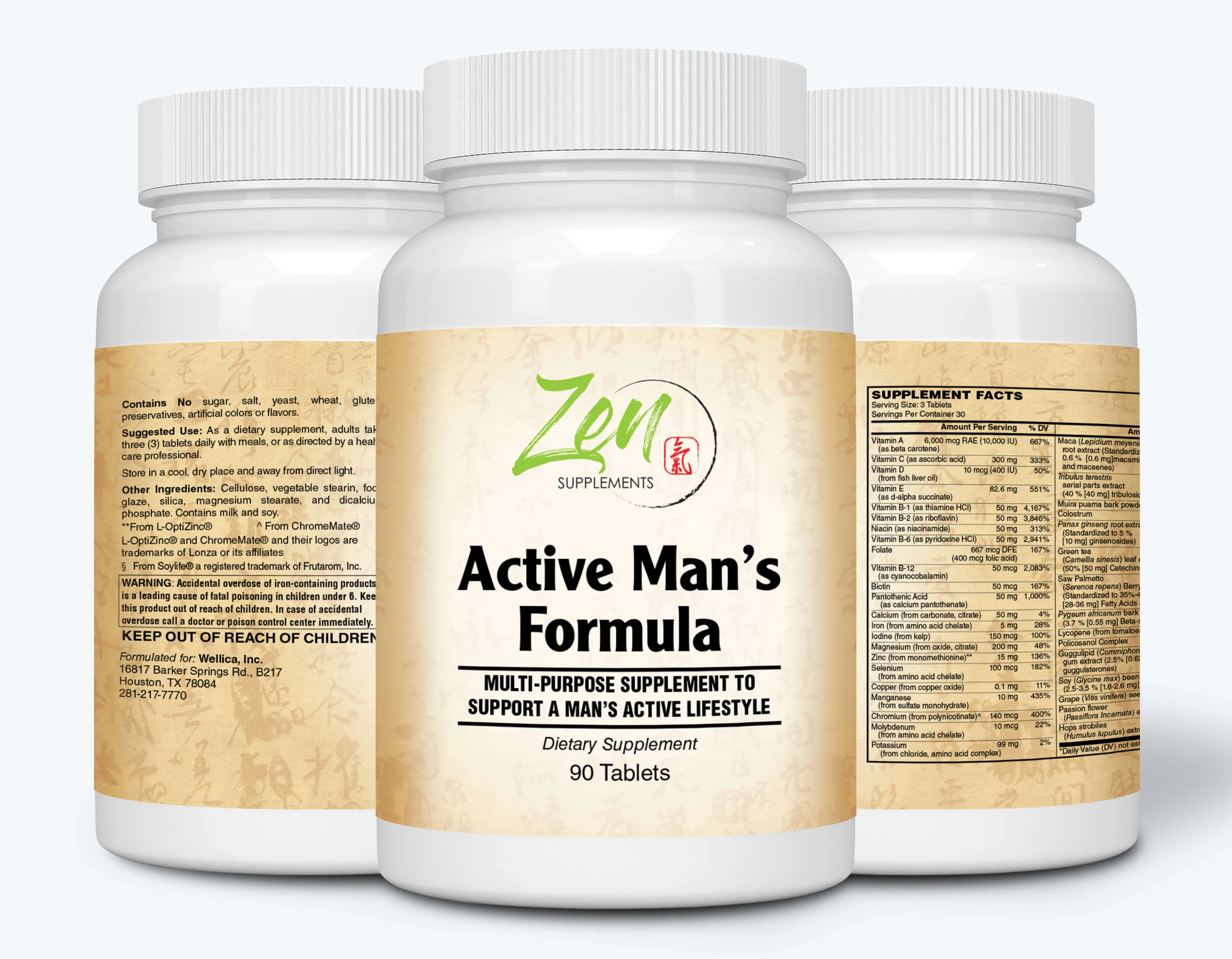 Active Man's Multi-Vitamin - 90 Tabs