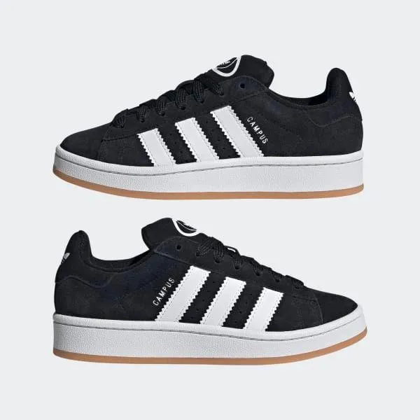 Adidas Kid's Campus 00S Shoes - Core Black / Cloud White / Cloud White