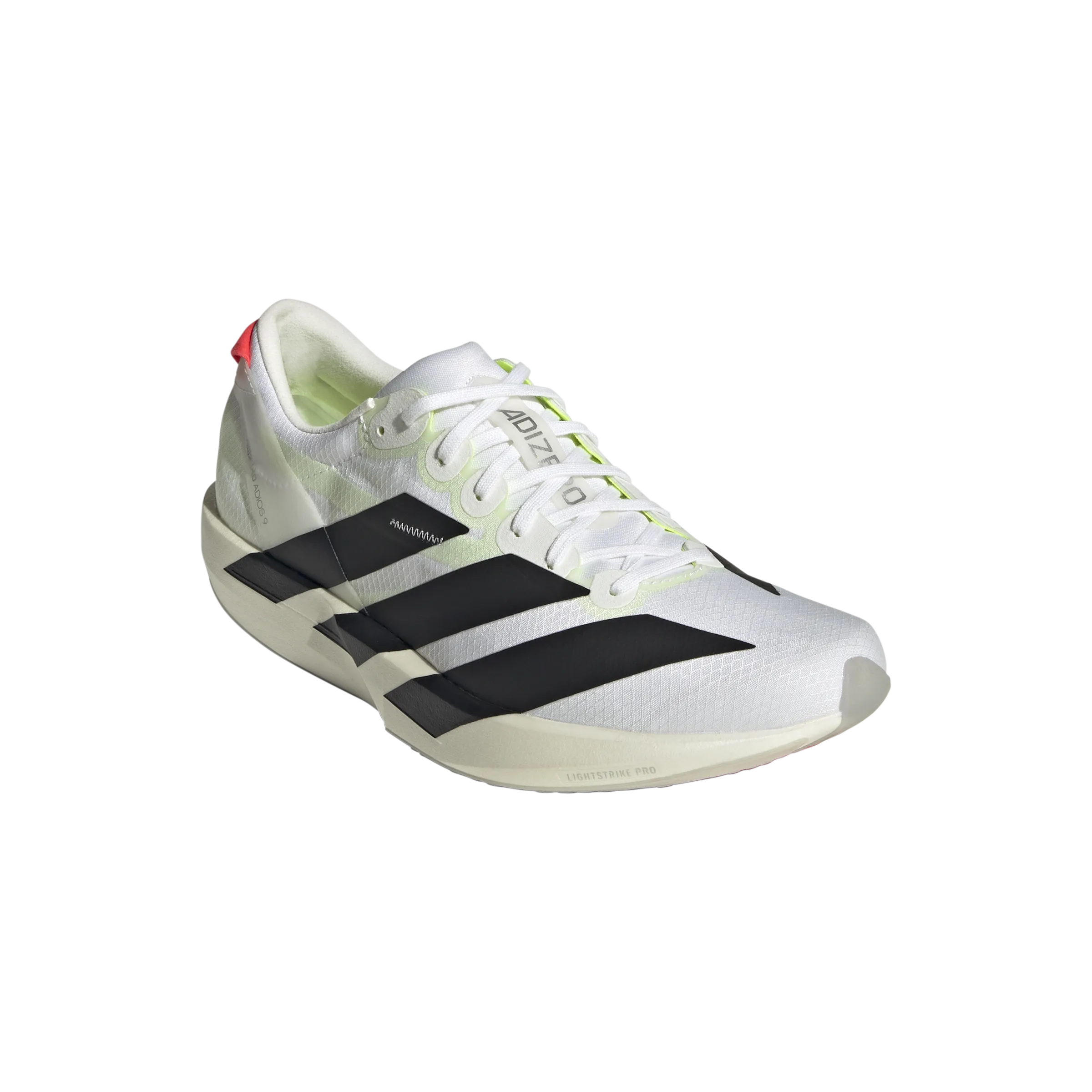 Adidas Adizero Adios 9 (Womens) - White/FtwrWhite/Core Black/Lucid Red