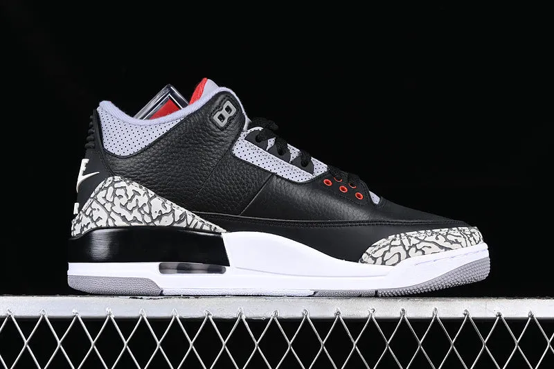 AIR JORDAN 3 RETRO BLACK CEMENT 2018 WHITE/BLACK/GREY