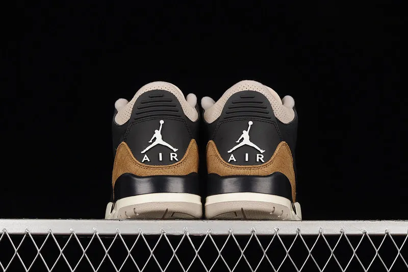 AIR JORDAN 3 RETRO DESERT ELEPHANT BLACK/RUSH ORANGE-FOSSIL STONE