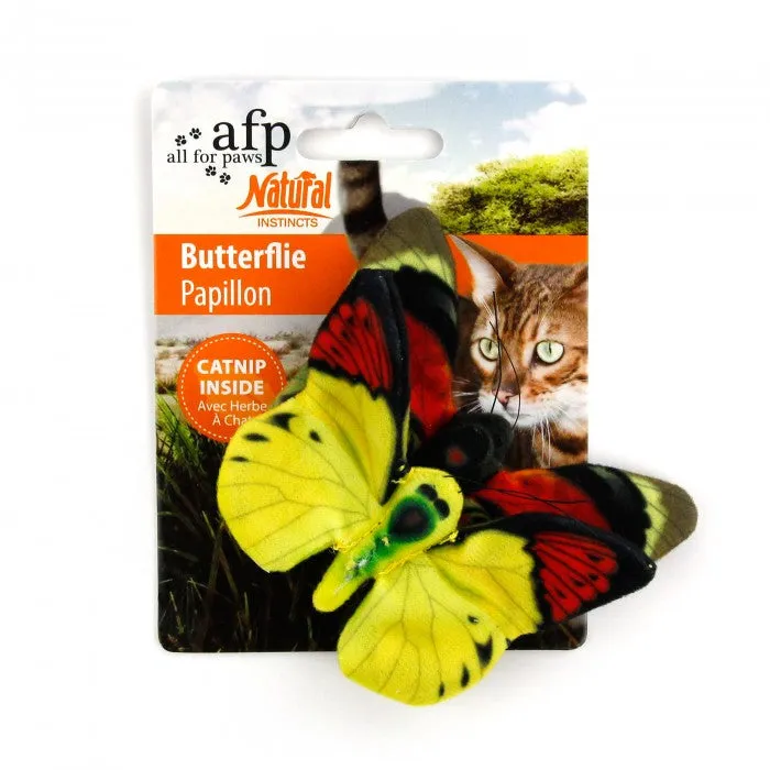 All For Paws Natural Instincts Butterflies 2pk Cat Toy