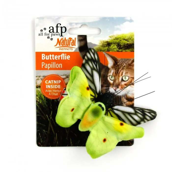 All For Paws Natural Instincts Butterflies 2pk Cat Toy