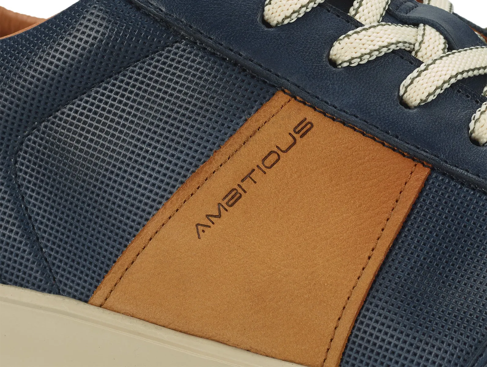 Ambitious Hover Comfort Sneaker 12863A - Navy Camel