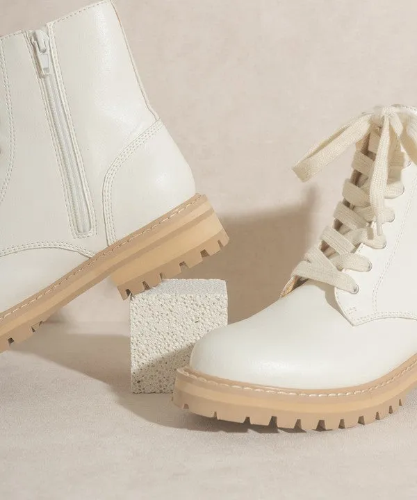 Amora Military Bootie // CAMEL or WHITE