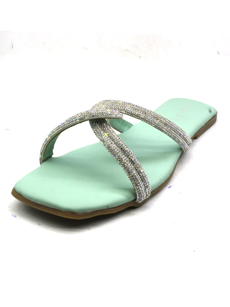 Aqua Green Casual Slipper