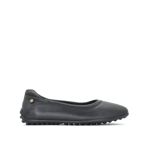 Atasha Slip On Women's Shoes - Black Leather