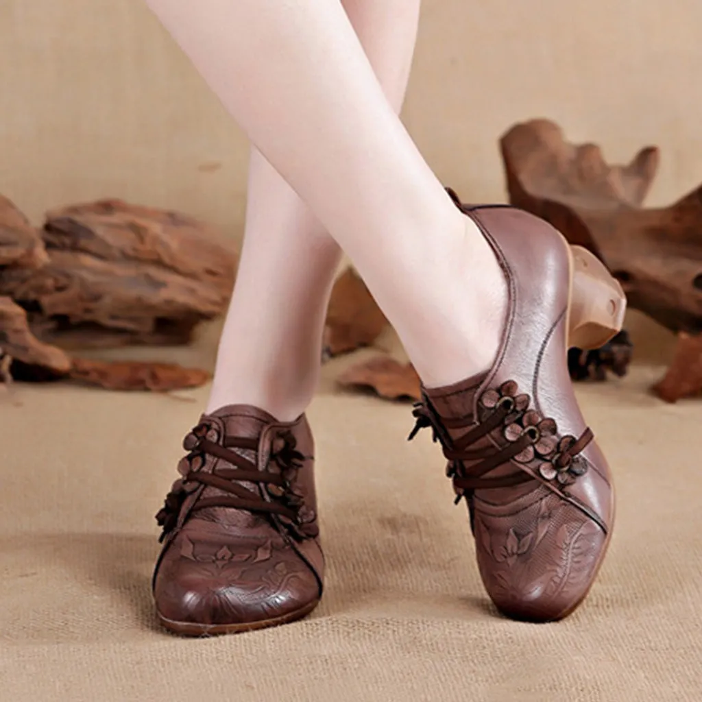 Autumn Winter Handmade Leather Casual Retro Vintage Shoes | Gift Shoes