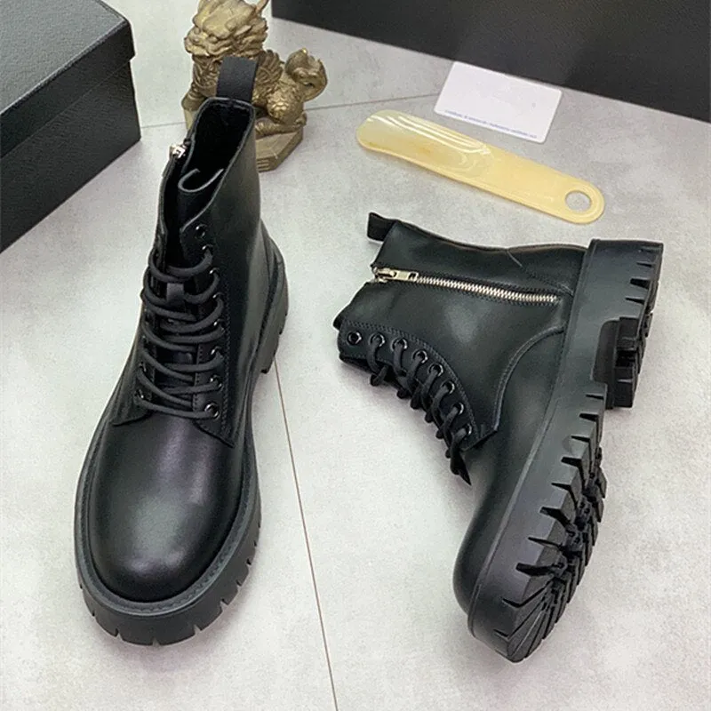 Autumn Winter Men Boots High-Quality Designer Shoes