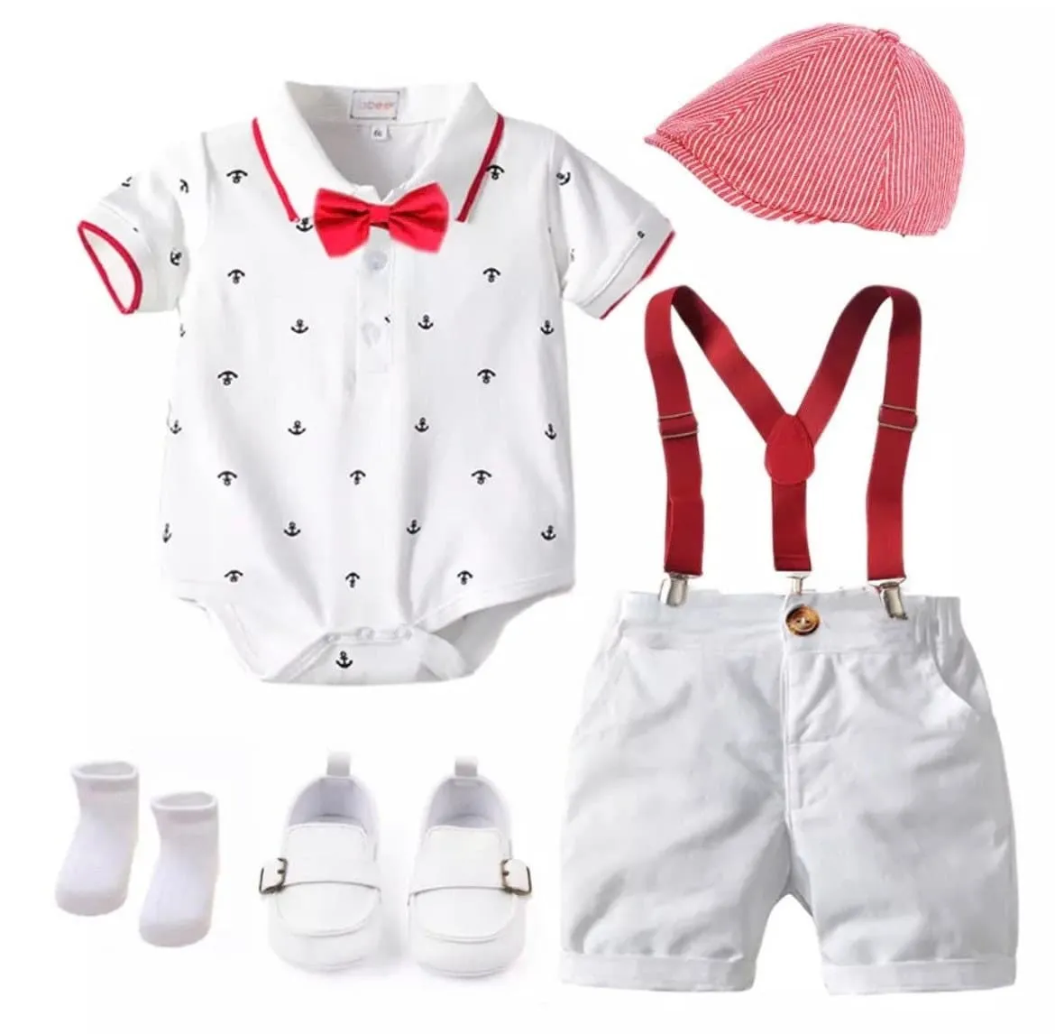 Baby Boy Summer Suit Set - 7 Pieces