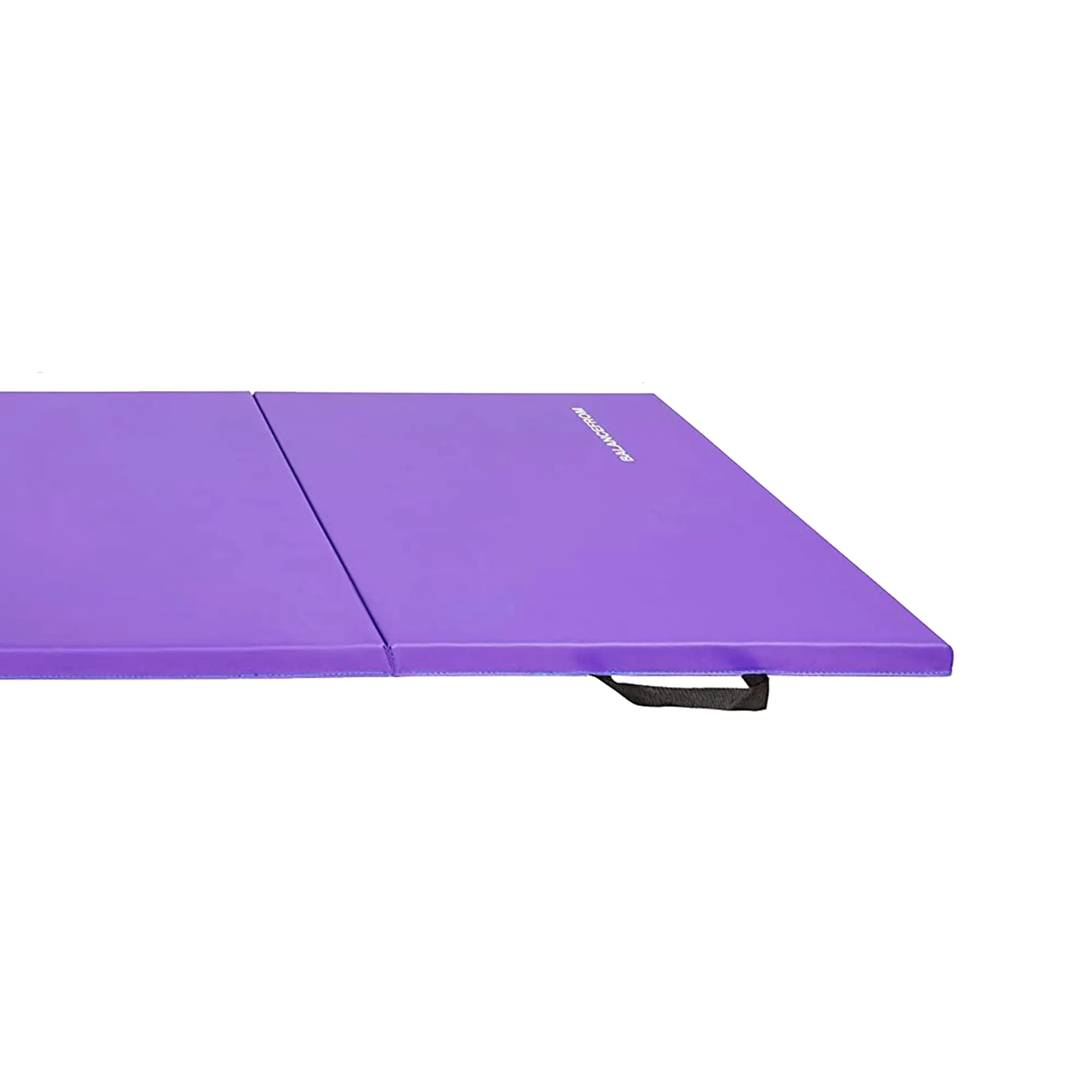 BalanceFrom Fitness GoGym 6x2ft Folding 3 Panel Exercise Mat w/Handles, Purple