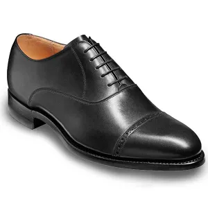 BARKER Burford Shoes - Mens Oxford Dainite Sole - Black Calf