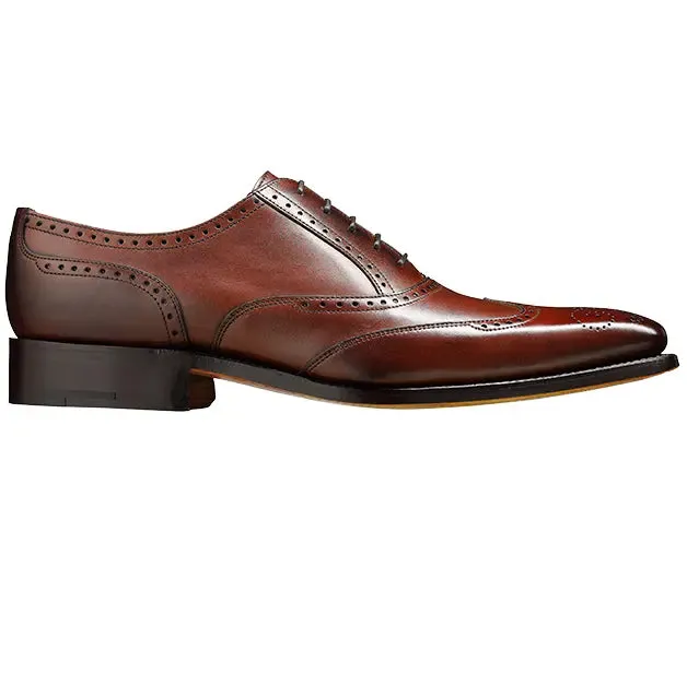 BARKER Johnny Shoes - Mens Brogues - Dark Brown Calf