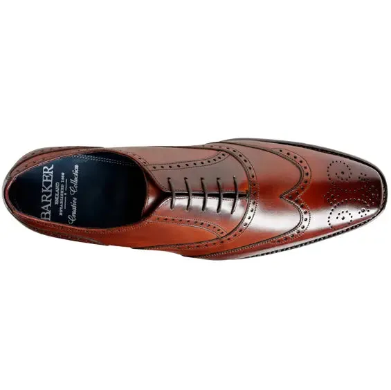 BARKER Johnny Shoes - Mens Brogues - Dark Brown Calf