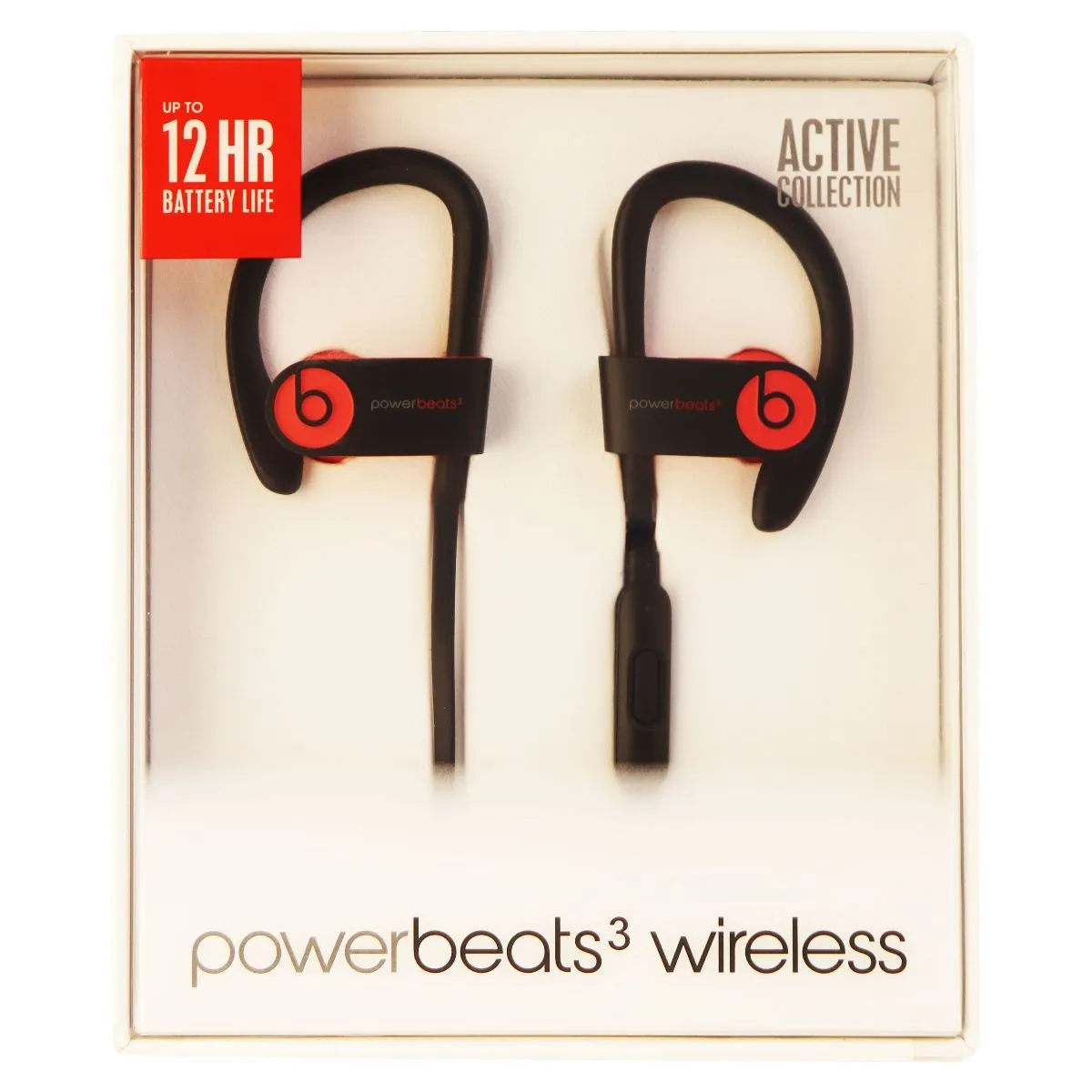 Beats Powerbeats3 Series Wireless Ear-Hook Headphones (MNLY2LL/A) - Siren Red