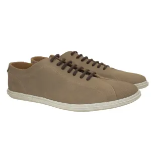 Beige suede casual shoes