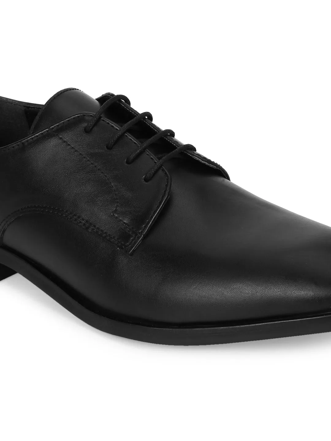 Black PU Men's Low Heel Lace Up Shoes (TC-SM-5003-BLKPU)