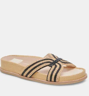 Black/Natural Selda Sandals