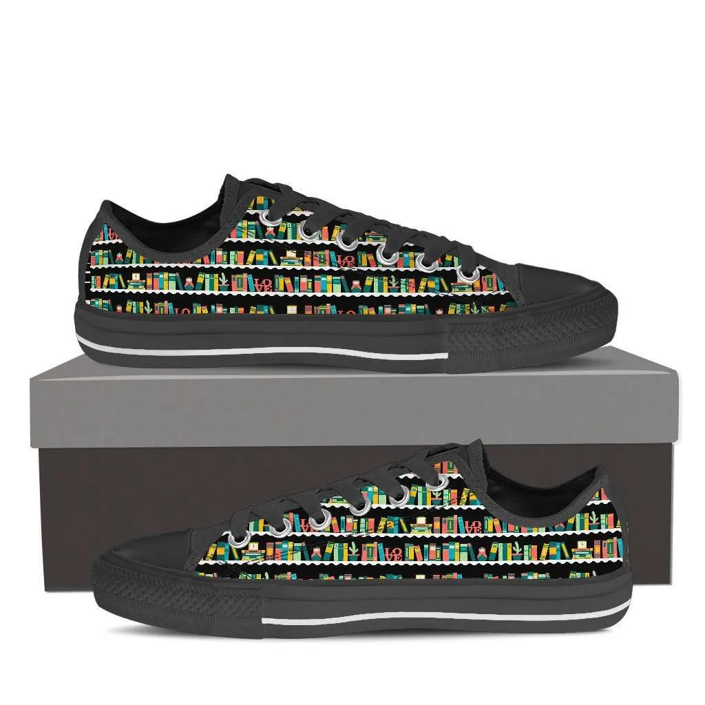 Bookshelves Low Top Women's Shoes