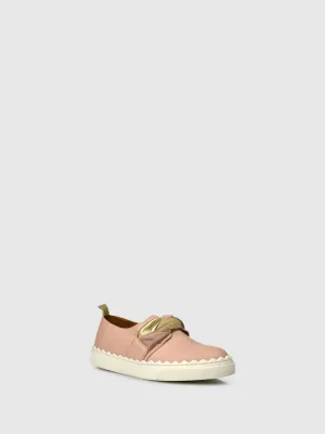 Bow Trainers K03L1 Nude/Gold