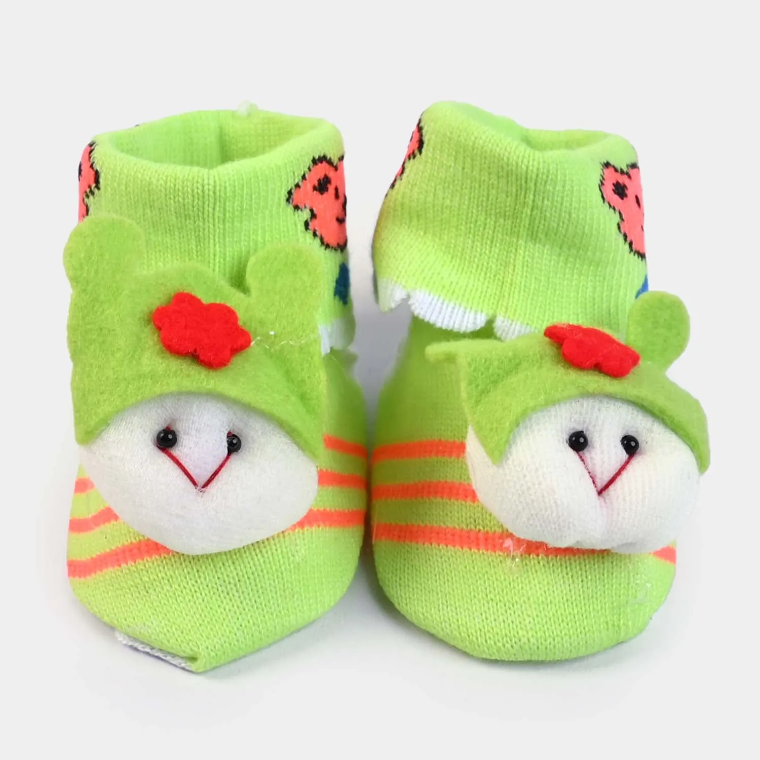 BP N. B Baby Booties -P. Green