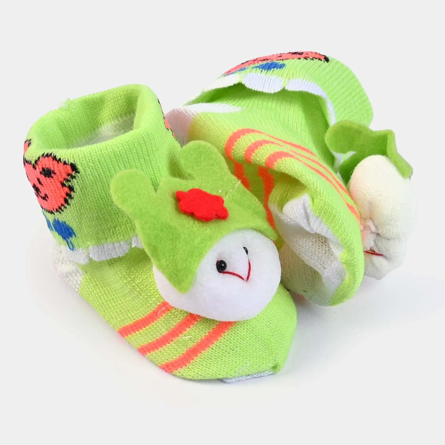 BP N. B Baby Booties -P. Green