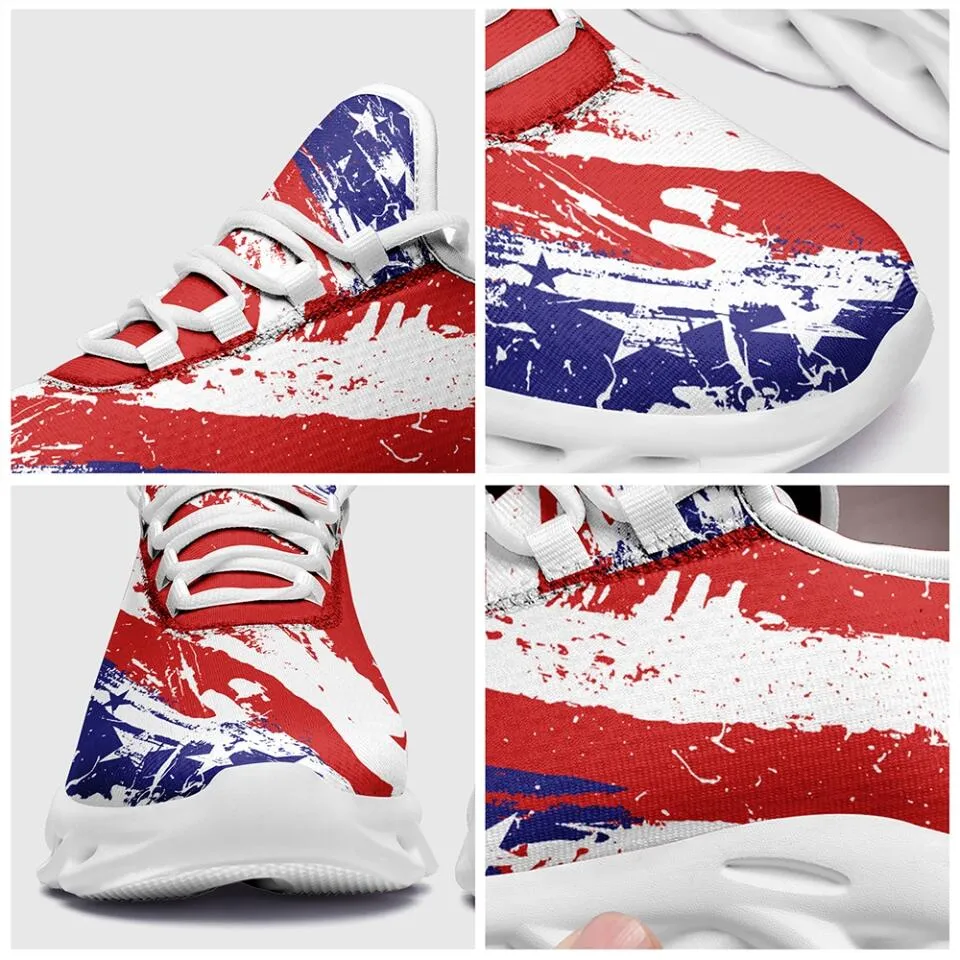 branded client gifts, gifts for clients MaxSoul-B03001 Custom Max Soul American Flag, USA Flag Sneakers Max Soul, Shoes, Printed Shoes