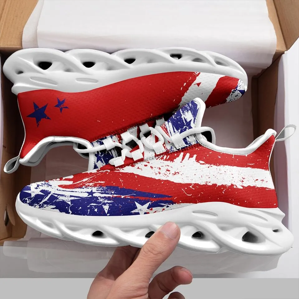 branded client gifts, gifts for clients MaxSoul-B03001 Custom Max Soul American Flag, USA Flag Sneakers Max Soul, Shoes, Printed Shoes