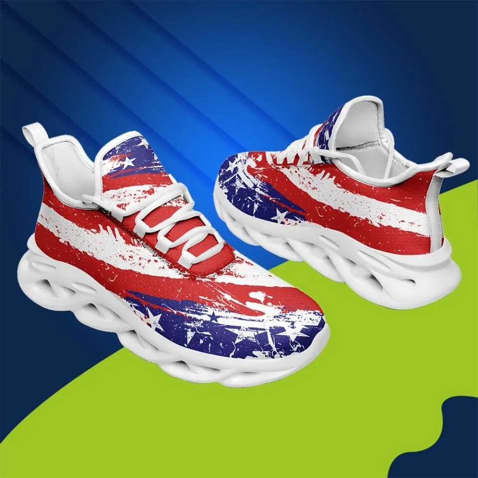 branded client gifts, gifts for clients MaxSoul-B03001 Custom Max Soul American Flag, USA Flag Sneakers Max Soul, Shoes, Printed Shoes