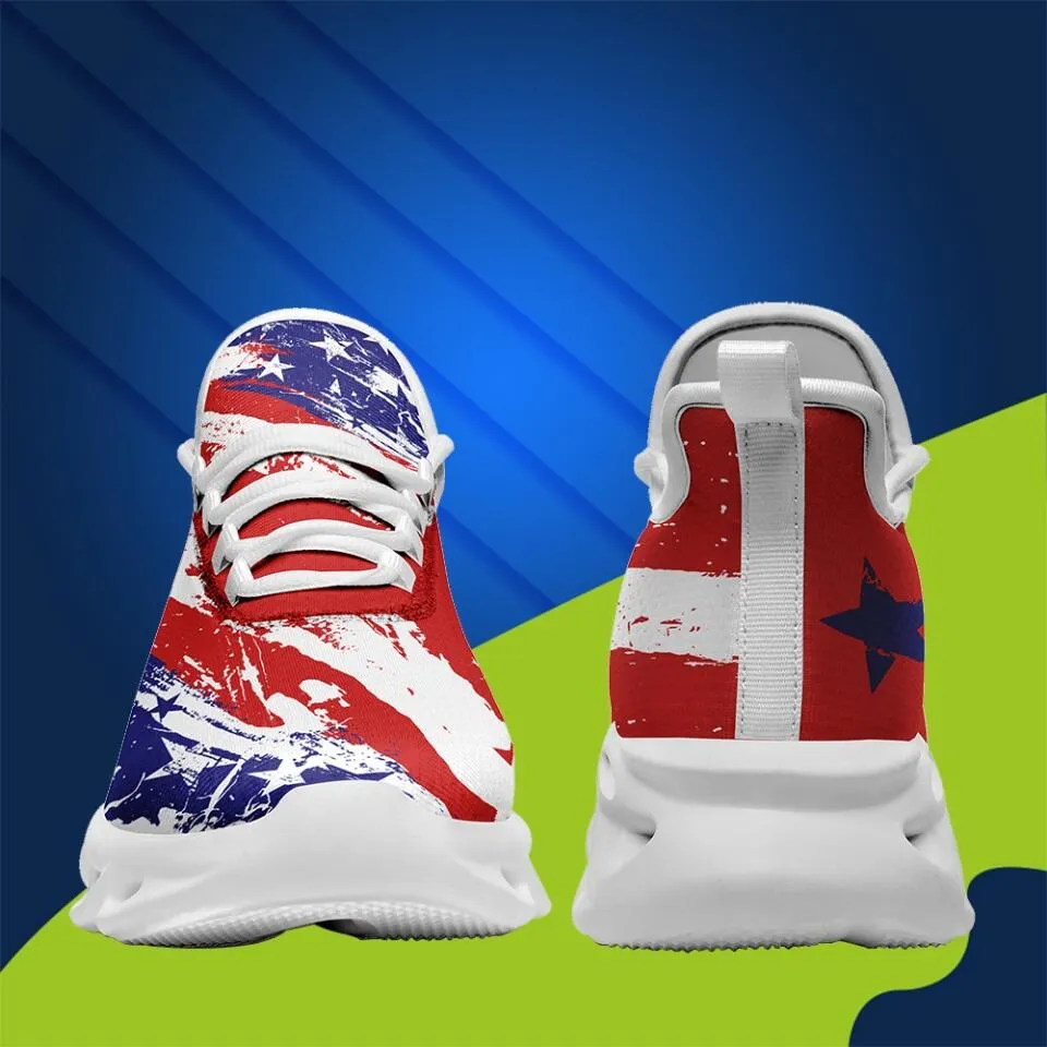 branded client gifts, gifts for clients MaxSoul-B03001 Custom Max Soul American Flag, USA Flag Sneakers Max Soul, Shoes, Printed Shoes