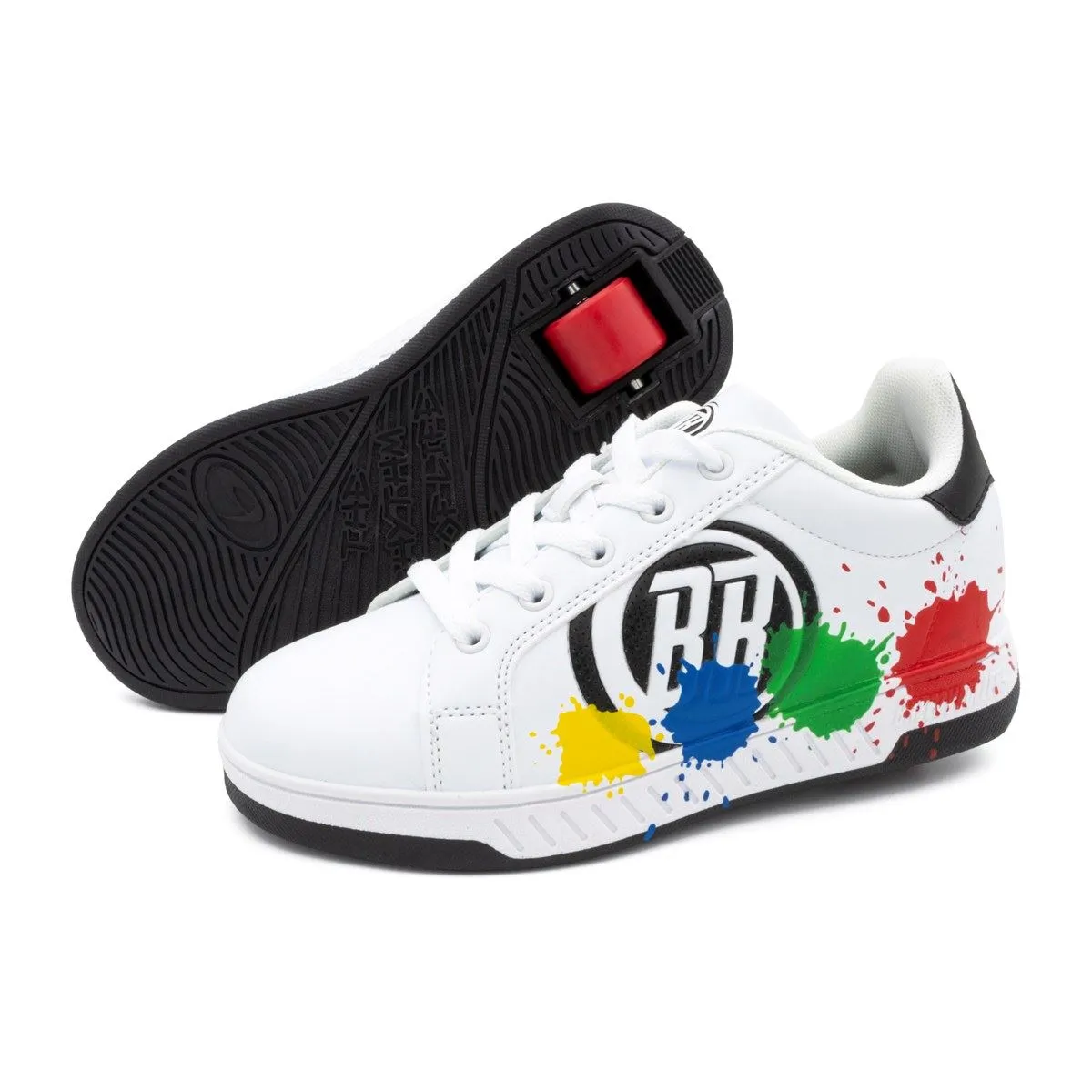 Breezy Rollers Splatter - White / Black / Multicoloured