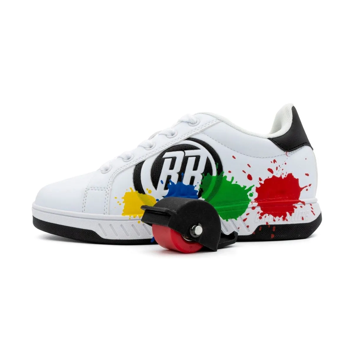 Breezy Rollers Splatter - White / Black / Multicoloured