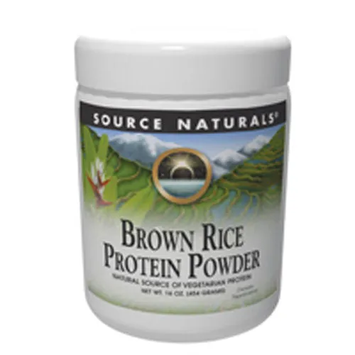 Brown Rice Protein Powder 1LB (454gm) By Source Naturals