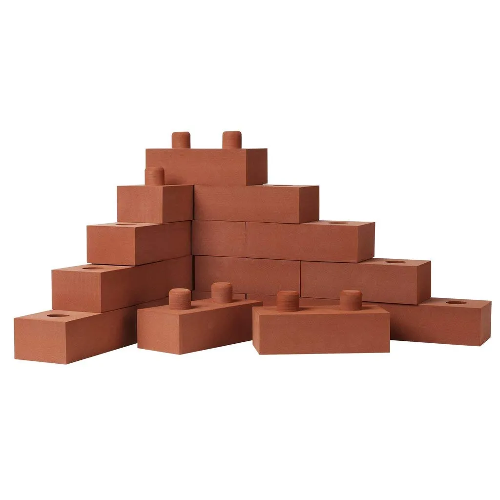 Build Me STEM Brick Building Blocks for Kids, 25 Piece Foam Block Builders Set