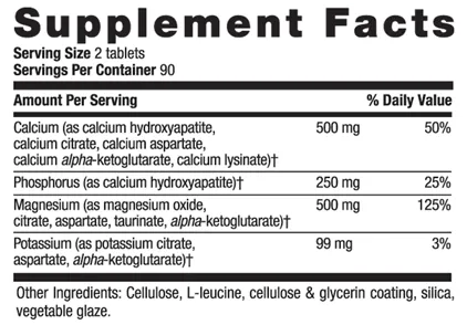 CALCIUM MAGNESIUM POTASSIUM, TABS