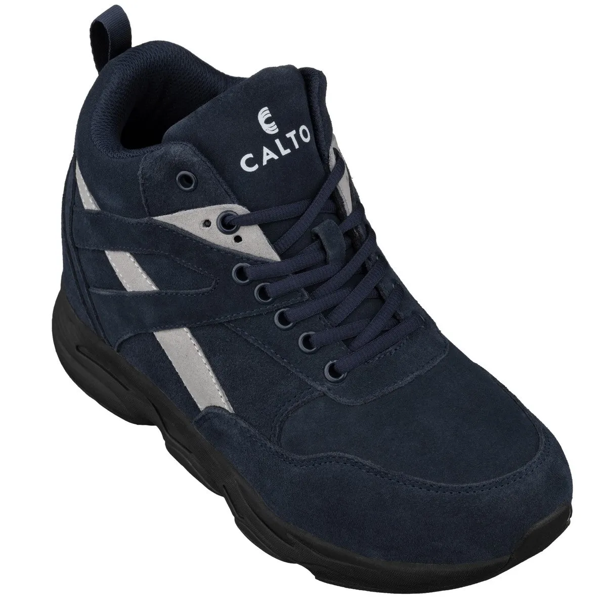 CALTO - S33595 - 4 Inches Taller (Blue/Grey) - Sneakers