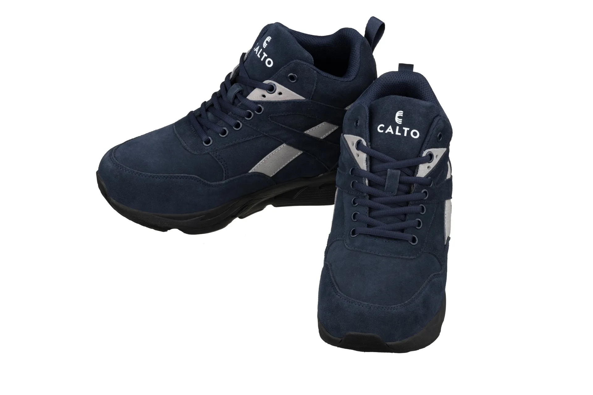 CALTO - S33595 - 4 Inches Taller (Blue/Grey) - Sneakers