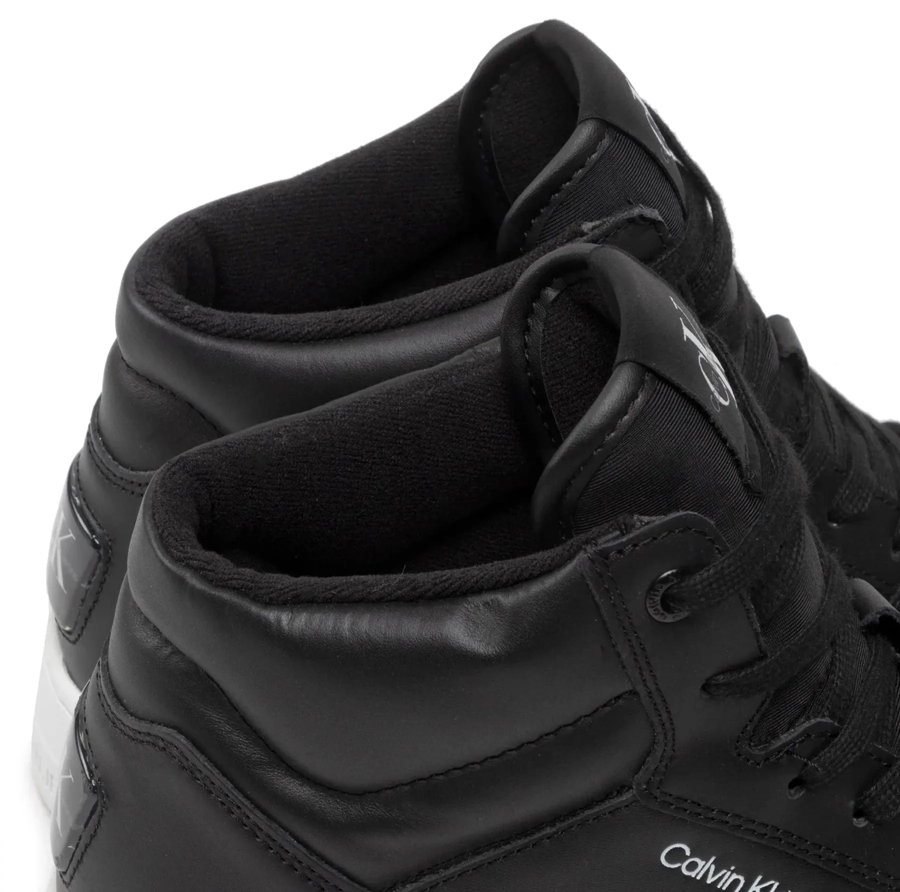 CALVIN KLEIN Basket Cups Laceup High Lth-Pu