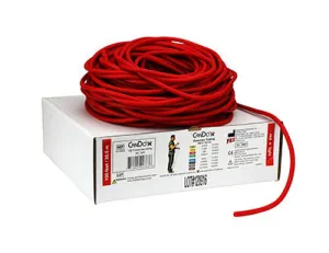 CanDo Low Powder Exercise Tubing - 100' dispenser roll - Red - light