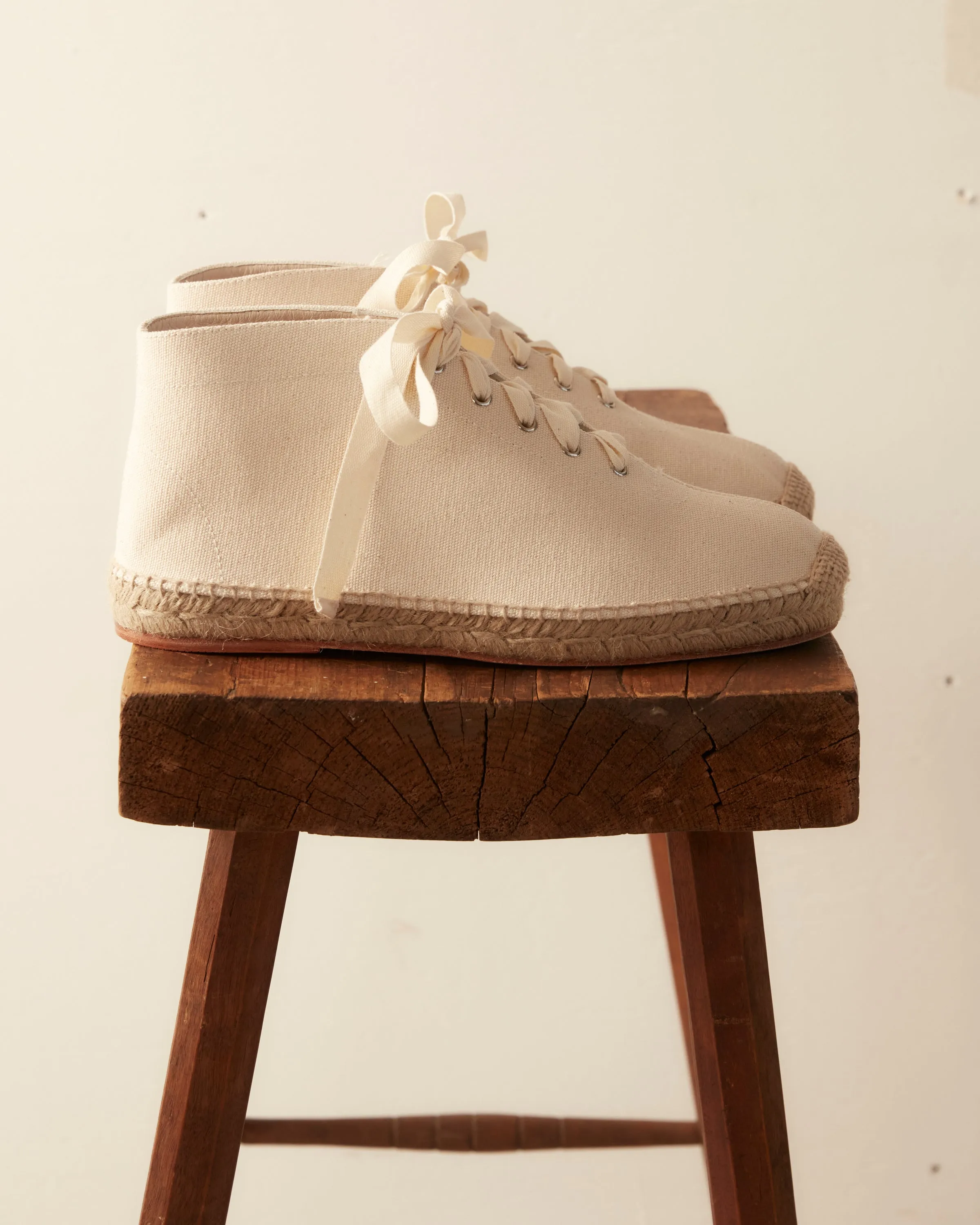 Canvas High-Top Espadrilles