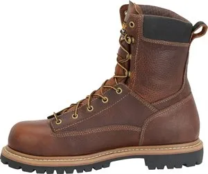 'Carolina' Men's 8" Grind WP Comp Toe Boot - Brown