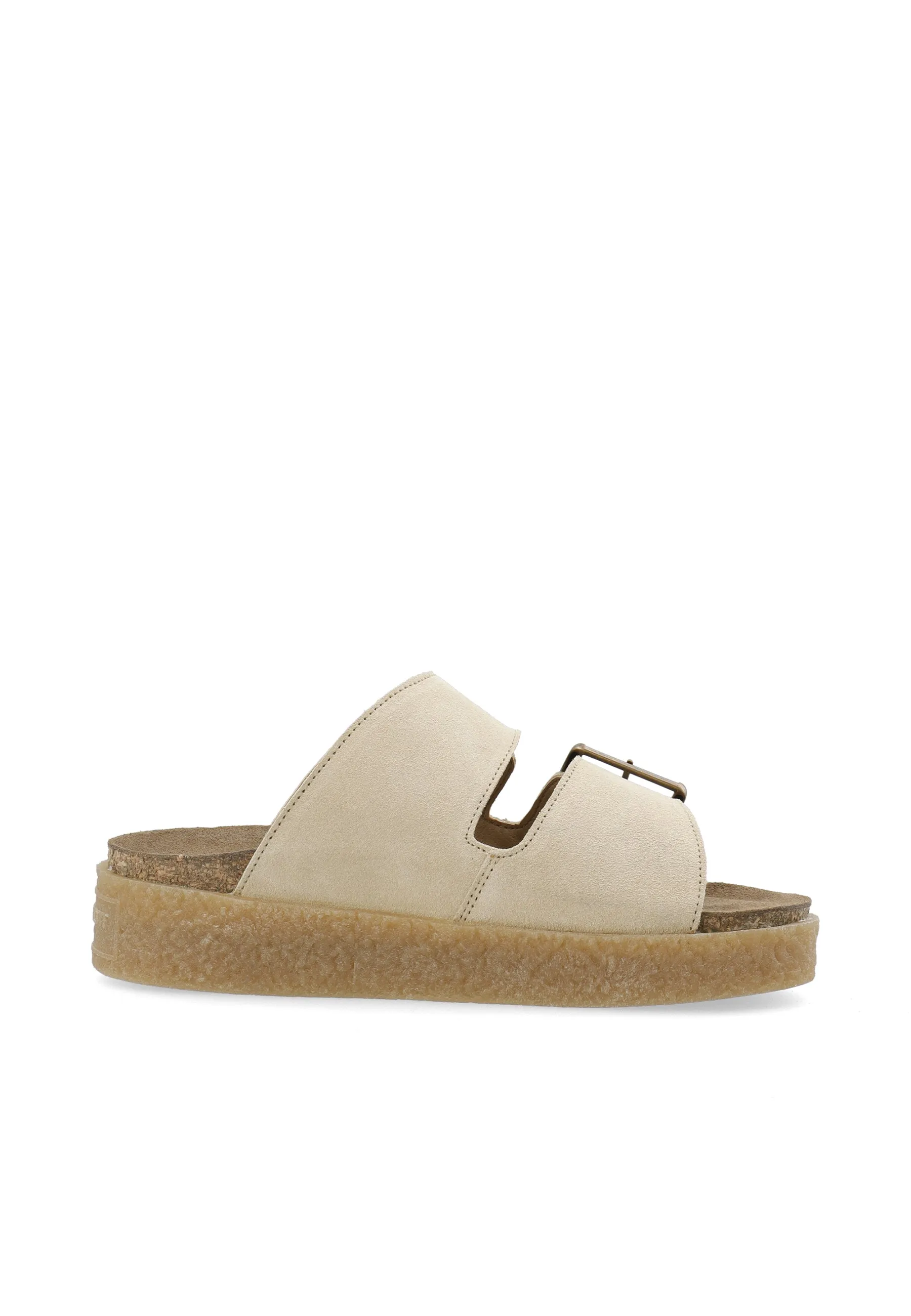 Casdagmar Beige Suede Slides