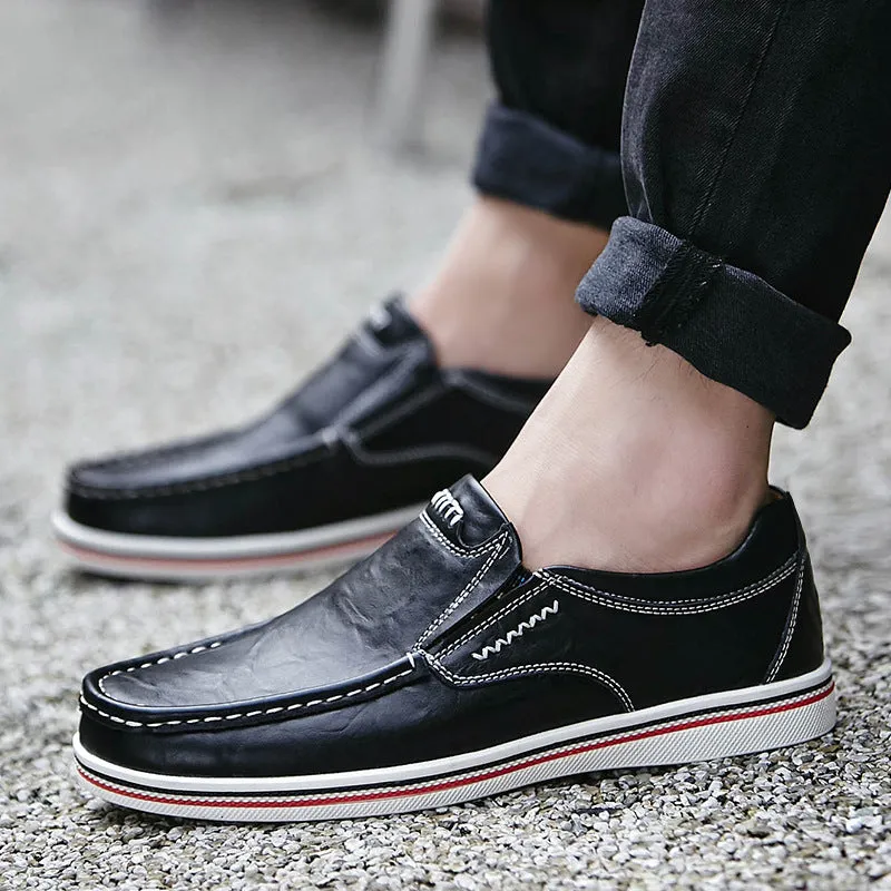 Casual leather shoes youth British code shoes