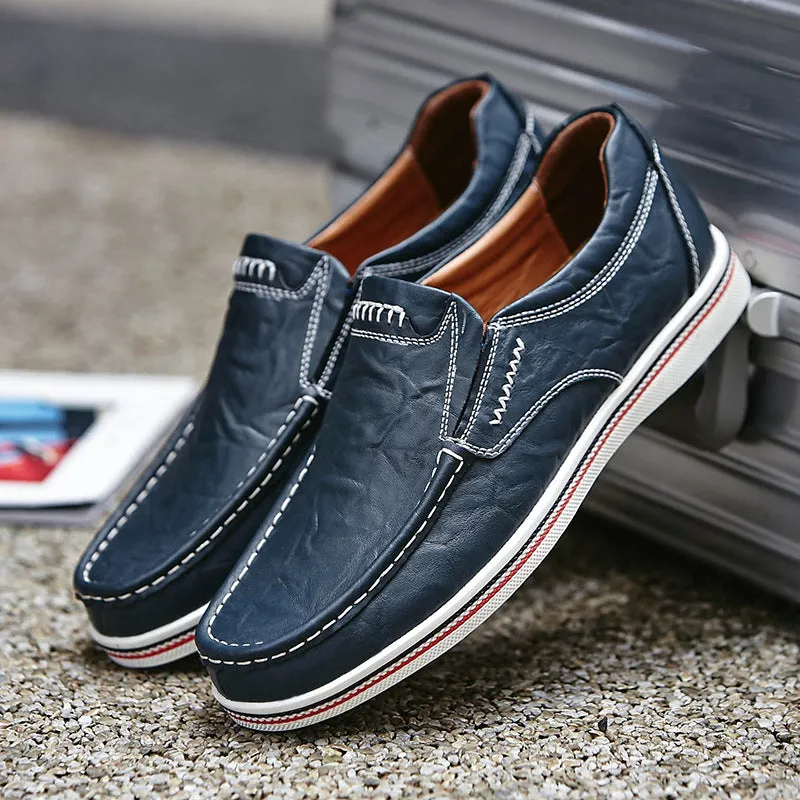 Casual leather shoes youth British code shoes