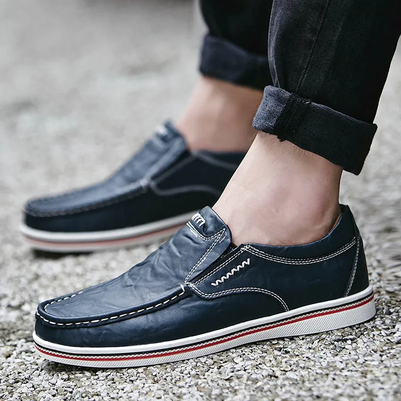 Casual leather shoes youth British code shoes